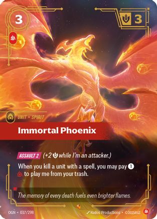 Immortal Phoenix (037/298) - OGN - Epic - Foil