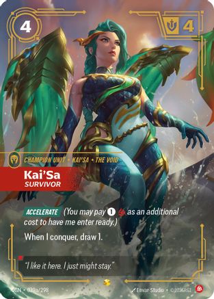 Kai'Sa - Survivor (Alternate Art) (039a/298) - OGN - Showcase - Foil