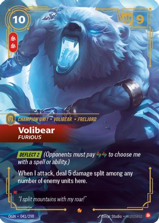 Volibear - Furious (041/298) - OGN - Epic - Foil
