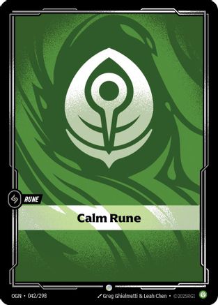 Calm Rune (042/298) - OGN - Common - Foil