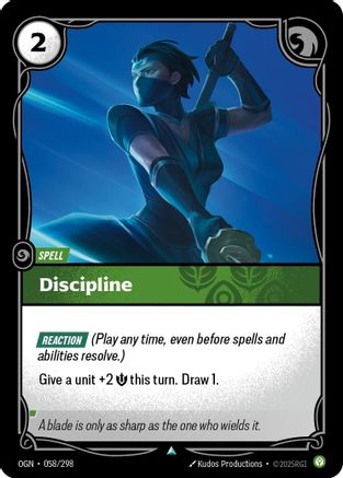 Discipline (058/298) - OGN - Uncommon - Foil