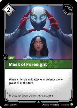 Mask of Foresight (060/298) - OGN - Uncommon