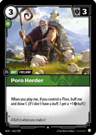 Poro Herder (061/298) - OGN - Uncommon - Foil