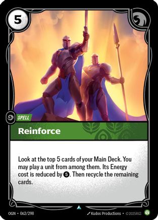 Reinforce (062/298) - OGN - Uncommon - Foil