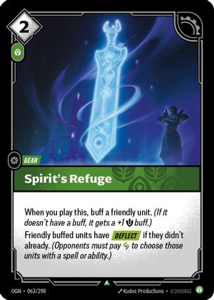 Spirit's Refuge (063/298) - OGN - Uncommon