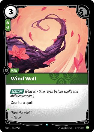 Wind Wall (064/298) - OGN - Uncommon