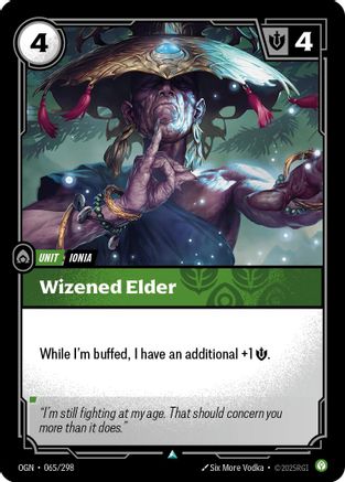 Wizened Elder (065/298) - OGN - Uncommon - Foil