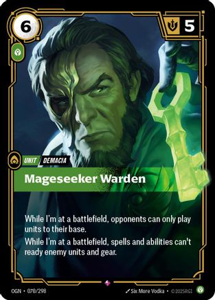 Mageseeker Warden (070/298) - OGN - Rare - Foil