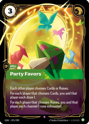 Party Favors (071/298) - OGN - Rare - Foil
