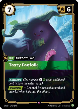 Tasty Faefolk (075/298) - OGN - Rare - Foil