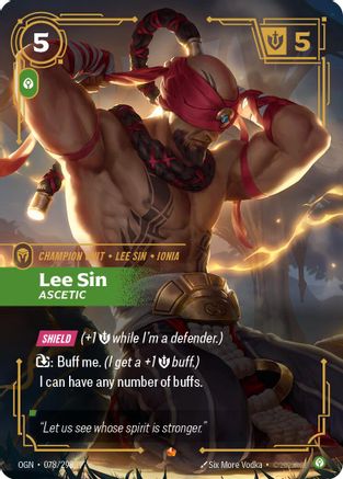 Lee Sin - Ascetic (078/298) - OGN - Epic - Foil