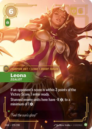 Leona - Zealot (079/298) - OGN - Epic - Foil
