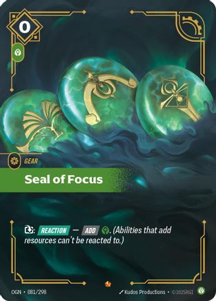 Seal of Focus (081/298) - OGN - Epic - Foil