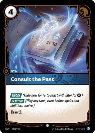 Consult the Past (083/298) - OGN - Common - Foil