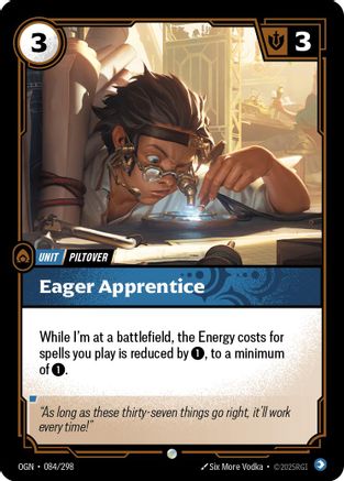 Eager Apprentice (084/298) - OGN - Common - Foil