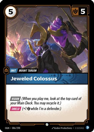 Jeweled Colossus (086/298) - OGN - Common - Foil