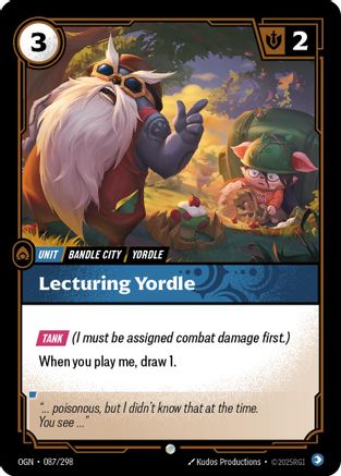 Lecturing Yordle (087/298) - OGN - Common