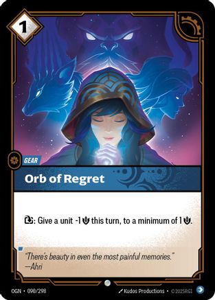 Orb of Regret (090/298) - OGN - Common - Foil