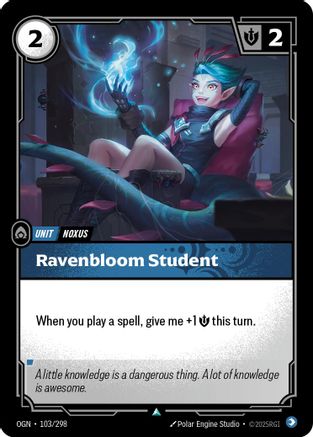 Ravenbloom Student (103/298) - OGN - Uncommon