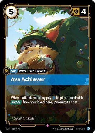 Ava Achiever (107/298) - OGN - Rare - Foil