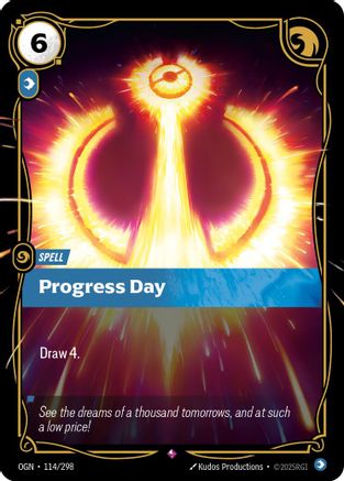 Progress Day (114/298) - OGN - Rare - Foil