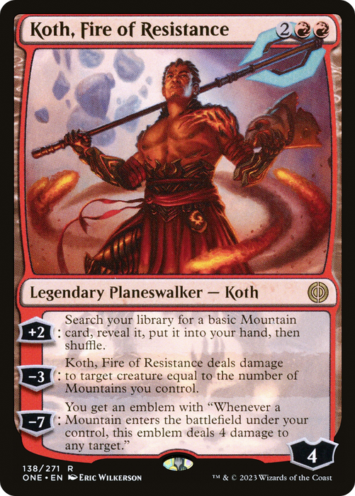 Koth, Fire of Resistance (ONE-138) - rare