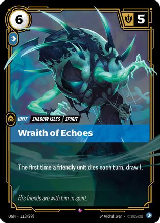 Wraith of Echoes (118/298) - OGN - Rare - Foil