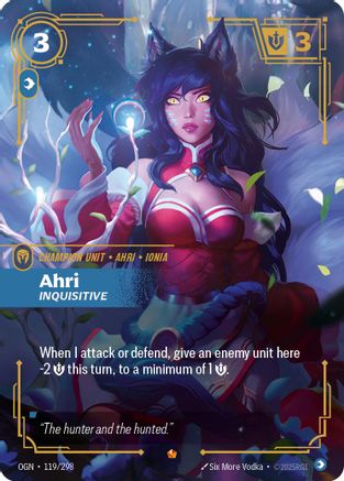Ahri - Inquisitive (119/298) - OGN - Epic - Foil