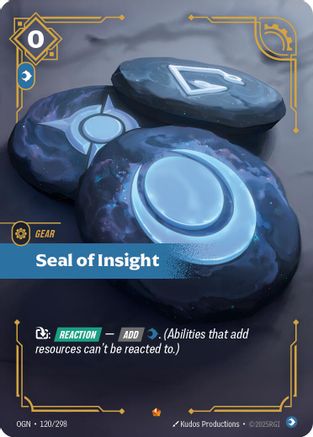 Seal of Insight (120/298) - OGN - Epic - Foil