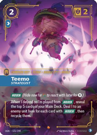 Teemo - Strategist (121/298) - OGN - Epic - Foil
