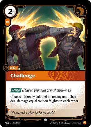 Challenge (128/298) - OGN - Common - Foil