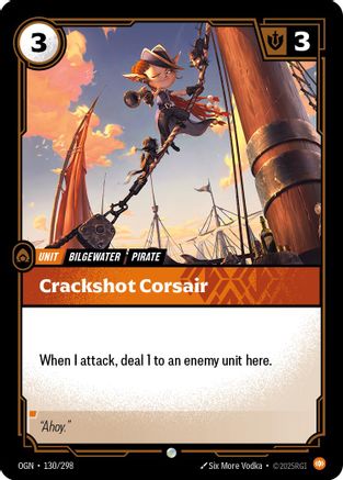 Crackshot Corsair (130/298) - OGN - Common