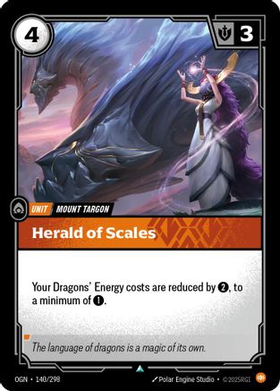 Herald of Scales (140/298) - OGN - Uncommon - Foil