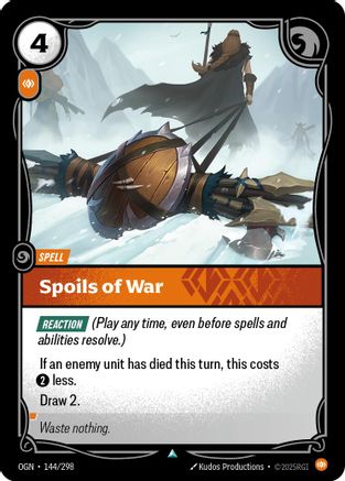 Spoils of War (144/298) - OGN - Uncommon - Foil
