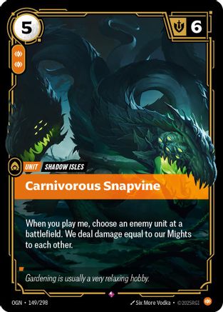 Carnivorous Snapvine (149/298) - OGN - Rare - Foil
