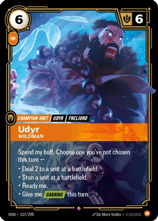Udyr - Wildman (157/298) - OGN - Rare - Foil