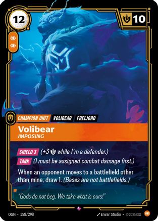 Volibear - Imposing (158/298) - OGN - Rare - Foil