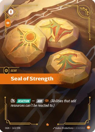 Seal of Strength (163/298) - OGN - Epic - Foil