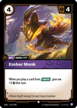 Ember Monk (167/298) - OGN - Common