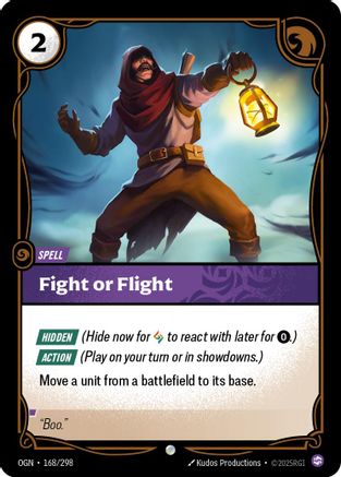 Fight or Flight (168/298) - OGN - Common - Foil