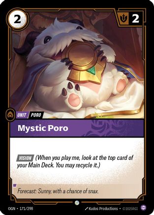 Mystic Poro (171/298) - OGN - Common - Foil