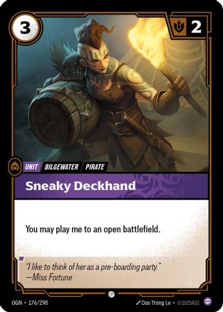 Sneaky Deckhand (176/298) - OGN - Common