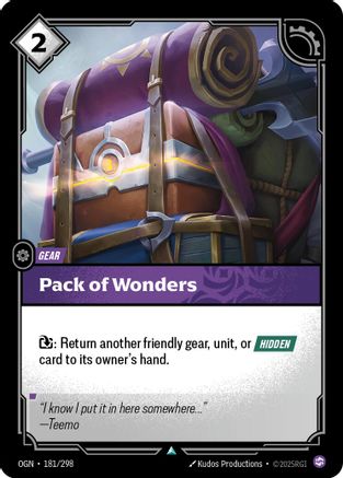 Pack of Wonders (181/298) - OGN - Uncommon