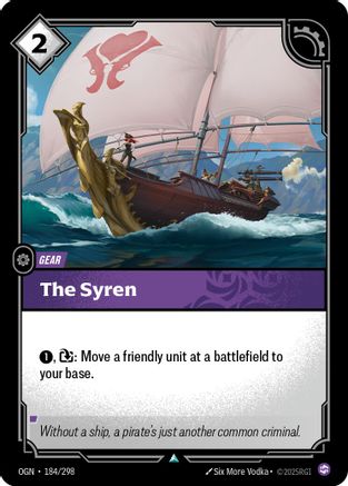 The Syren (184/298) - OGN - Uncommon - Foil