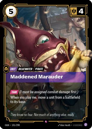 Maddened Marauder (191/298) - OGN - Rare - Foil