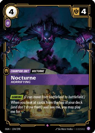 Nocturne - Horrifying (194/298) - OGN - Rare - Foil