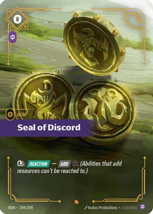 Seal of Discord (204/298) - OGN - Epic - Foil