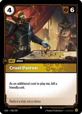 Cruel Patron (208/298) - OGN - Common