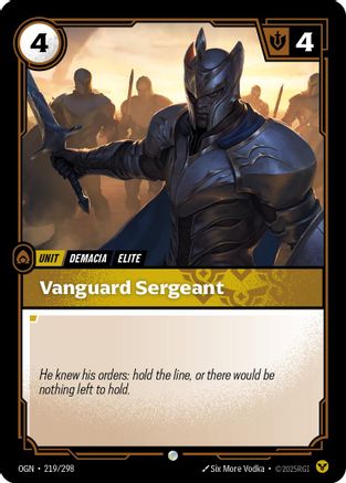 Vanguard Sergeant (219/298) - OGN - Common