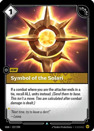 Symbol of the Solari (227/298) - OGN - Uncommon